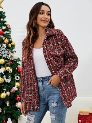 Cozy Woolen Pocket Coat for Winter