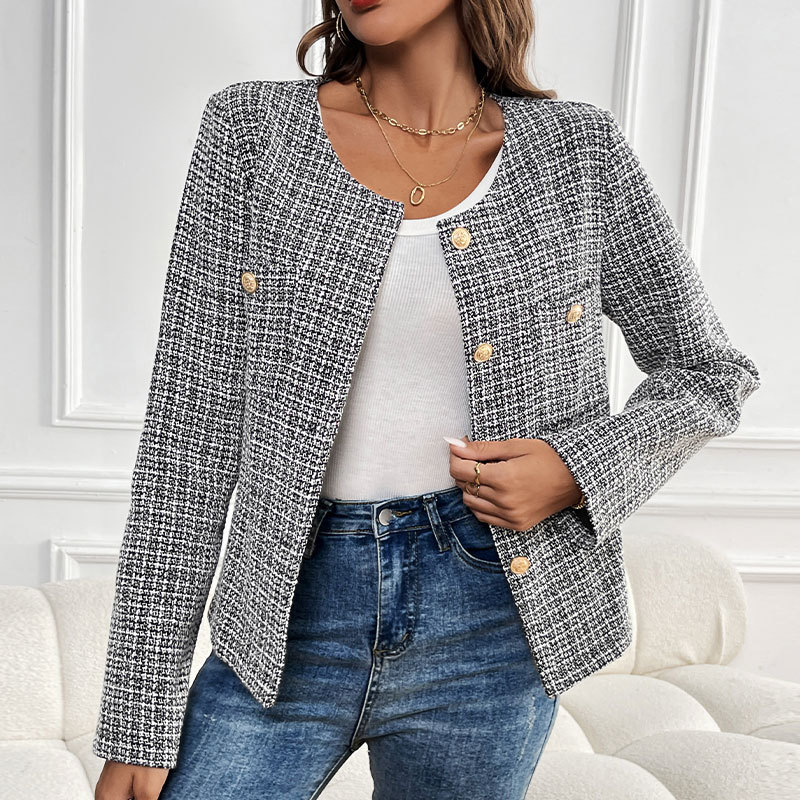 Women’s Western Plaid Cardigan ...