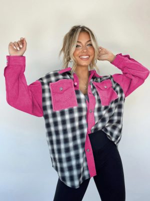 Casual Woolen Patchwork Plaid Coat fo...