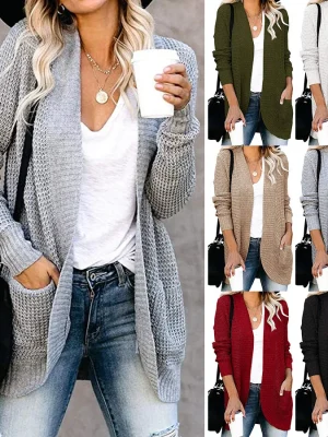 Loose Knit Long Coat – Autumn Fashi...