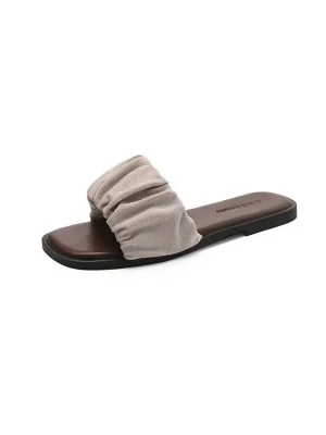 Luxury Peep Toe Beach Slippers