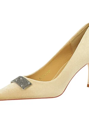 Luxury 7cm Velvet Pumps – Pointed T...