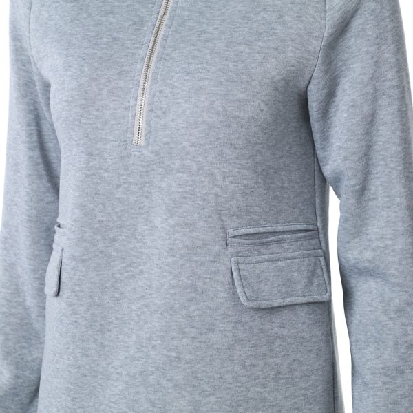 Women's Zipper Hooded Pullover - Image 4