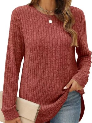 Women’s Brushed Long Sleeve T-S...