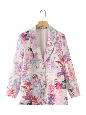 Printed Women’s Blazer