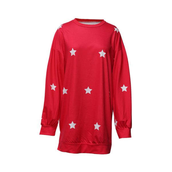 Plus Size Printed Crew Neck Sweatshirt - Image 4