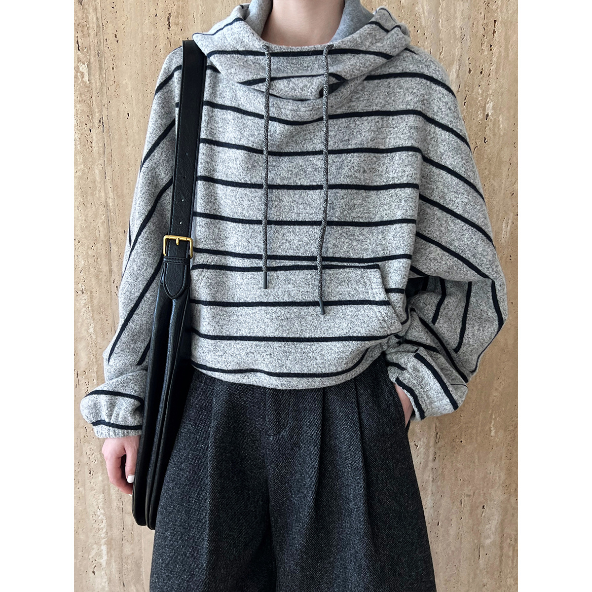 Women’s Contrast Stripes Hooded...