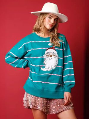 Women’s Christmas Santa Sequine...