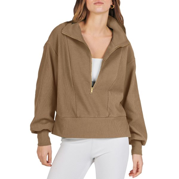 Women's Half-Zip Pullover Sweater - Image 2