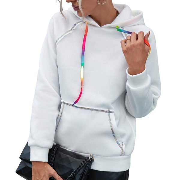 Women's Rainbow Ribbon Hoodie - Image 3