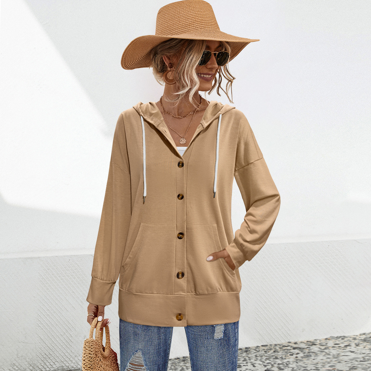 Women’s Button-Up Sweater Coat