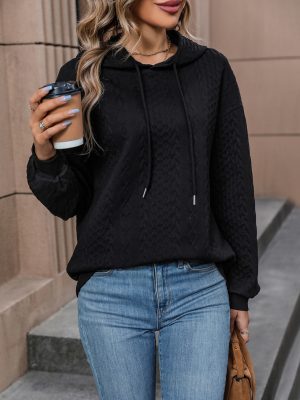 Women’s Jacquard Hooded Sweater