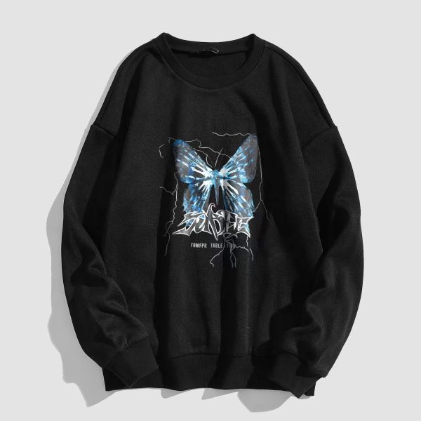 Women's Butterfly Graphic Sweatshirt - Image 2