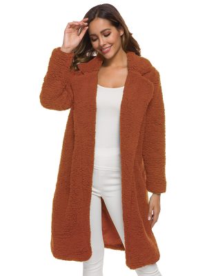 Long Plush Casual Coat