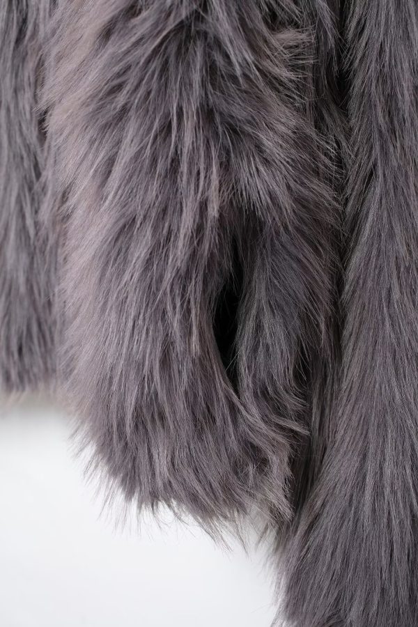 Artificial Fur Effect Short Coat - Image 3