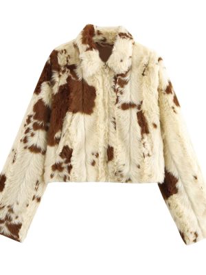 Chic Short Artificial Fur Jacket