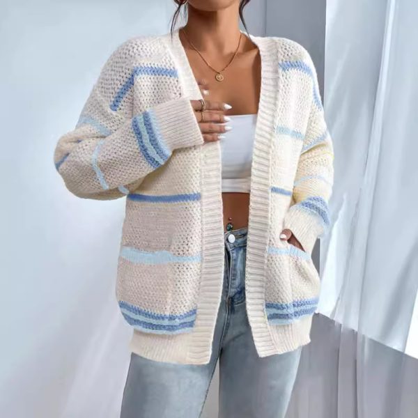 Rainbow Bar Knitted Cardigan - Image 3