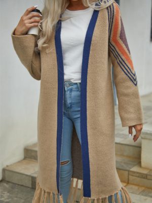 Tassel Long Cardigan Sweater