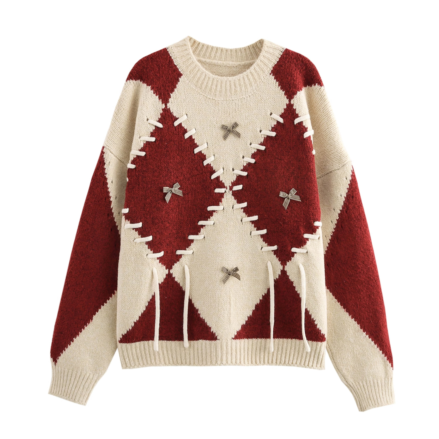 Women’s Retro Rhombus Knitwear