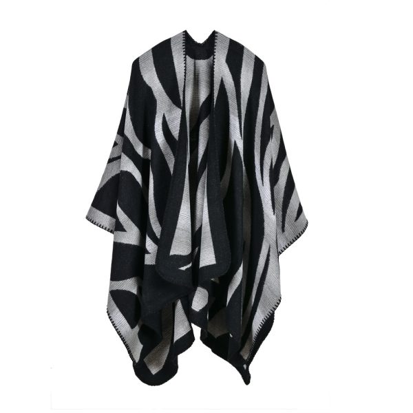 Camouflage Gradient Cashmere Shawl - Image 4