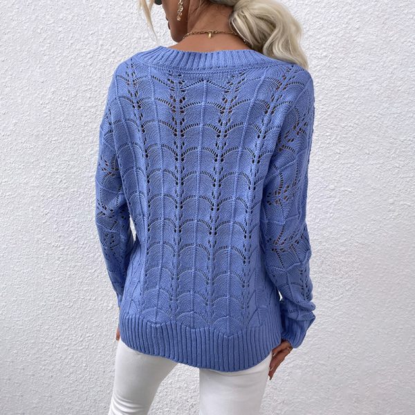 Women's Cutout Batwing Sweater - Image 3