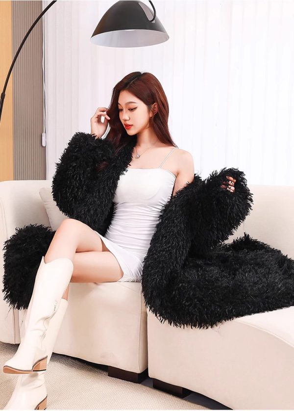 Women's Toka Wool Fur Coat - Image 4