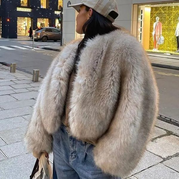 Women's Short Fox Fur Coat