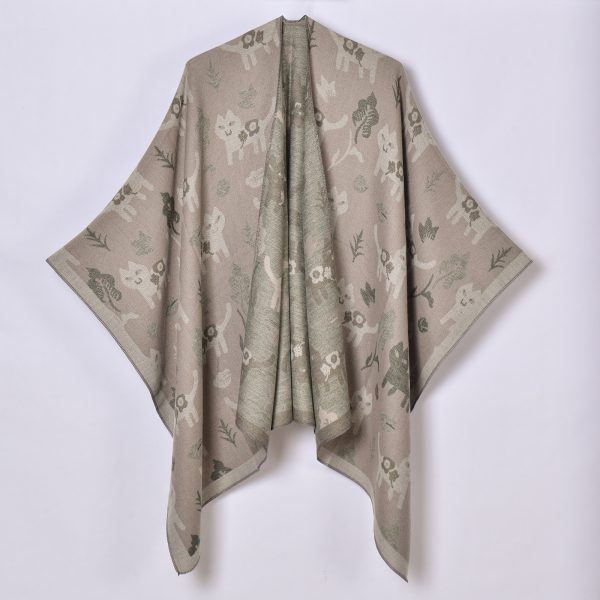 Double-Sided Jacquard Cashmere Shawl - Image 2