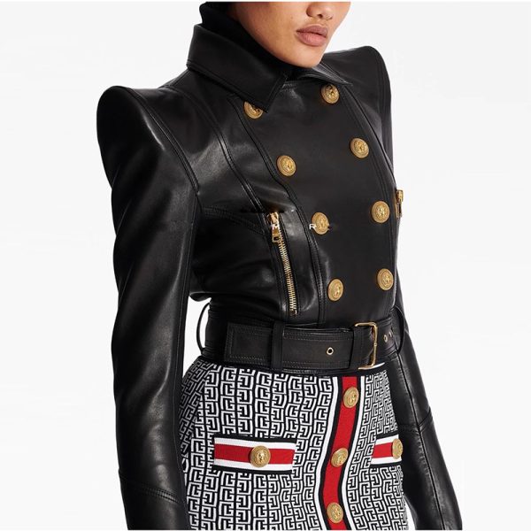 Women's Stars Personality Leather Jacket