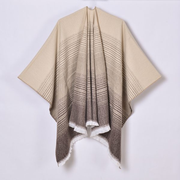 Cashmere Gradient Split Shawl - Image 4