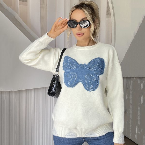 Women's Butterfly Stitch Sweater