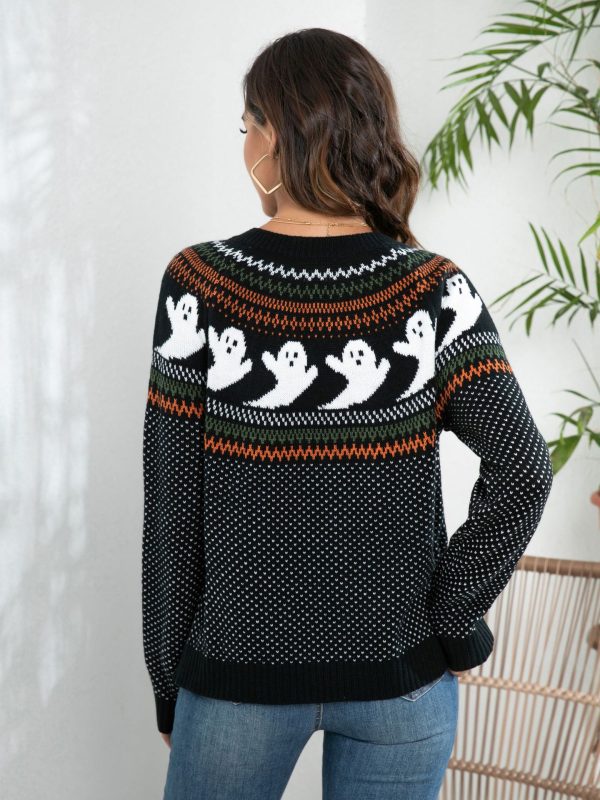 Halloween Ghost Dot Cardigan - Image 3