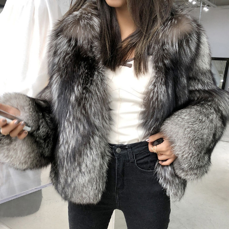 Women’s Short Faux Fur Jacket