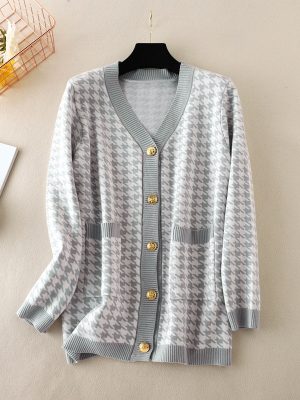 V-Neck Loose Knit Cardigan