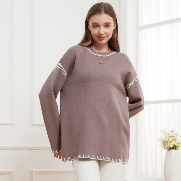 Women's Stitching Casual Sweater